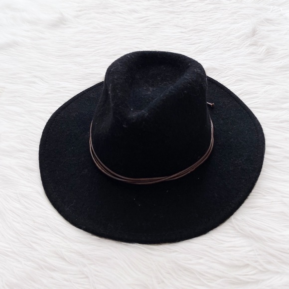Brixton Black Wool Mesa Fedora Western Hat main image 13